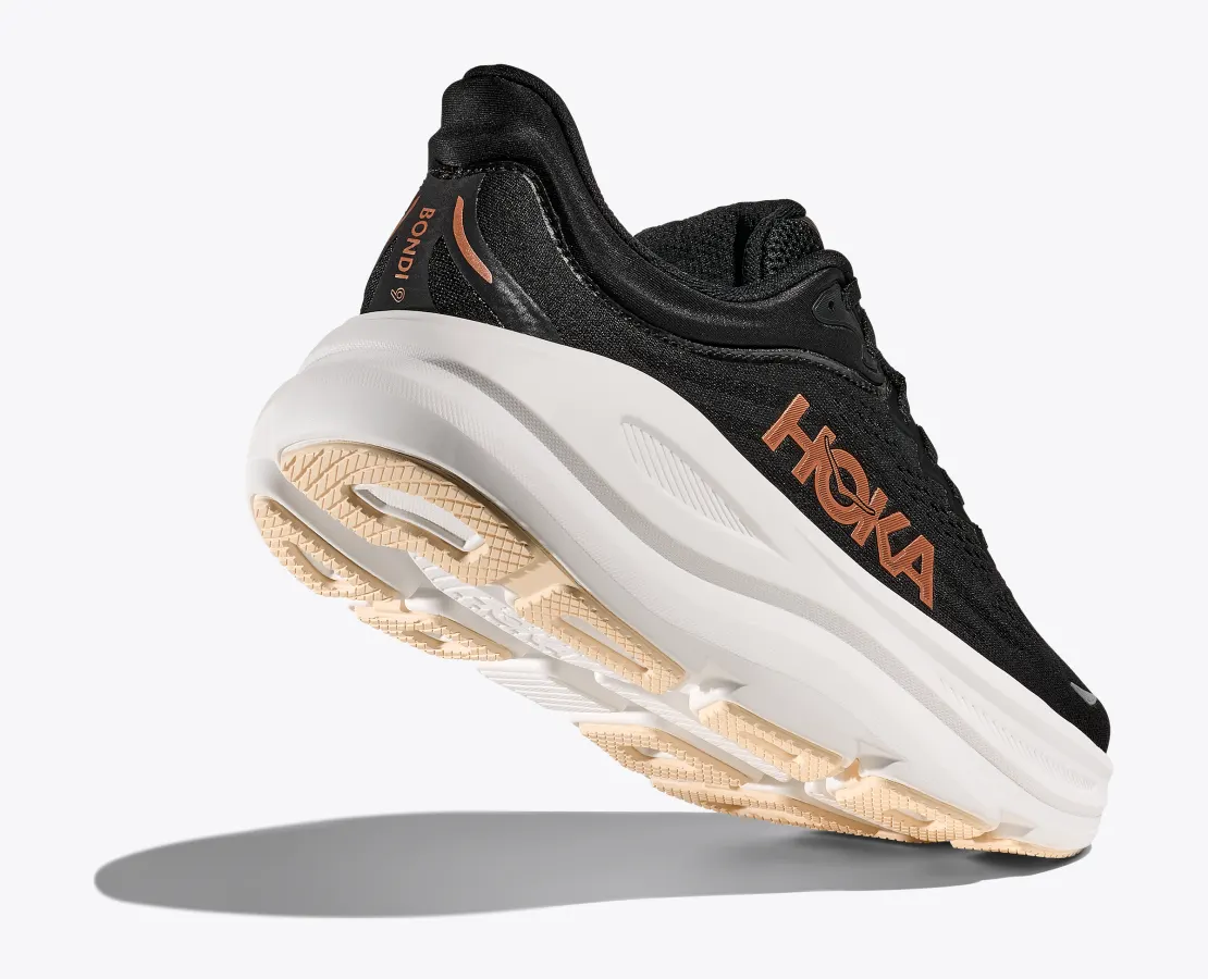 Hoka Women's Bondi 9 Black Rose Gold