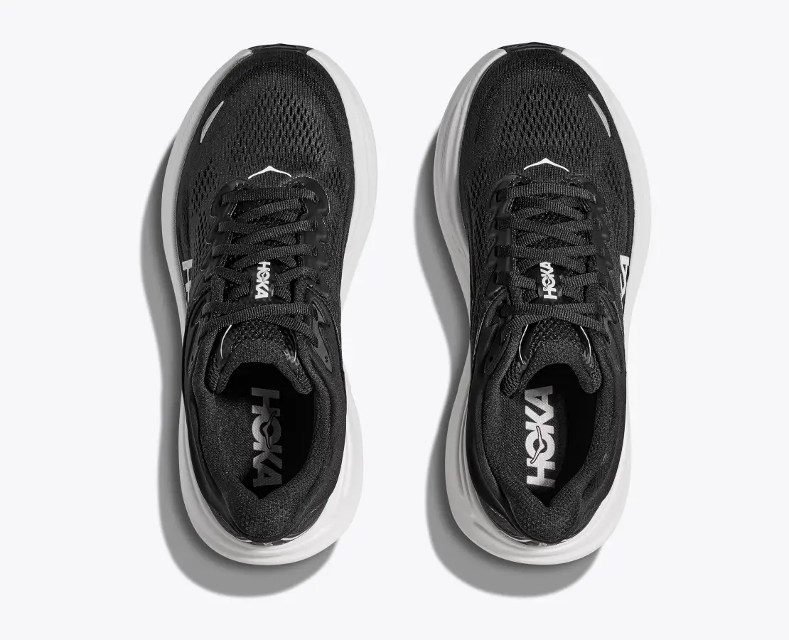 Hoka Women's Bondi 9 Black White - Image 4