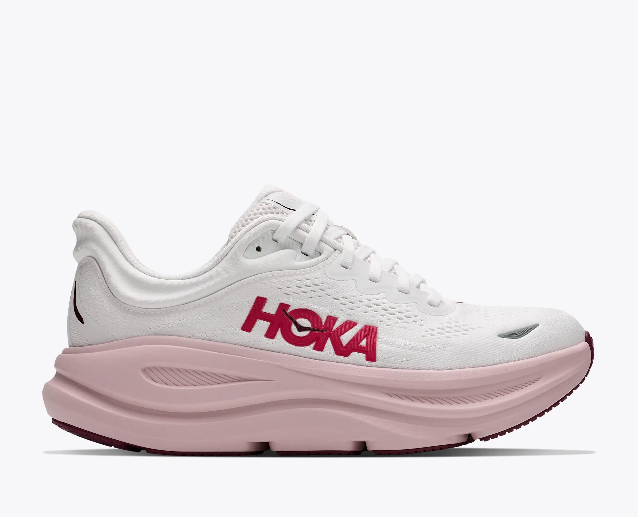 Hoka Women's Bondi 9 White Pink Opal - Image 2