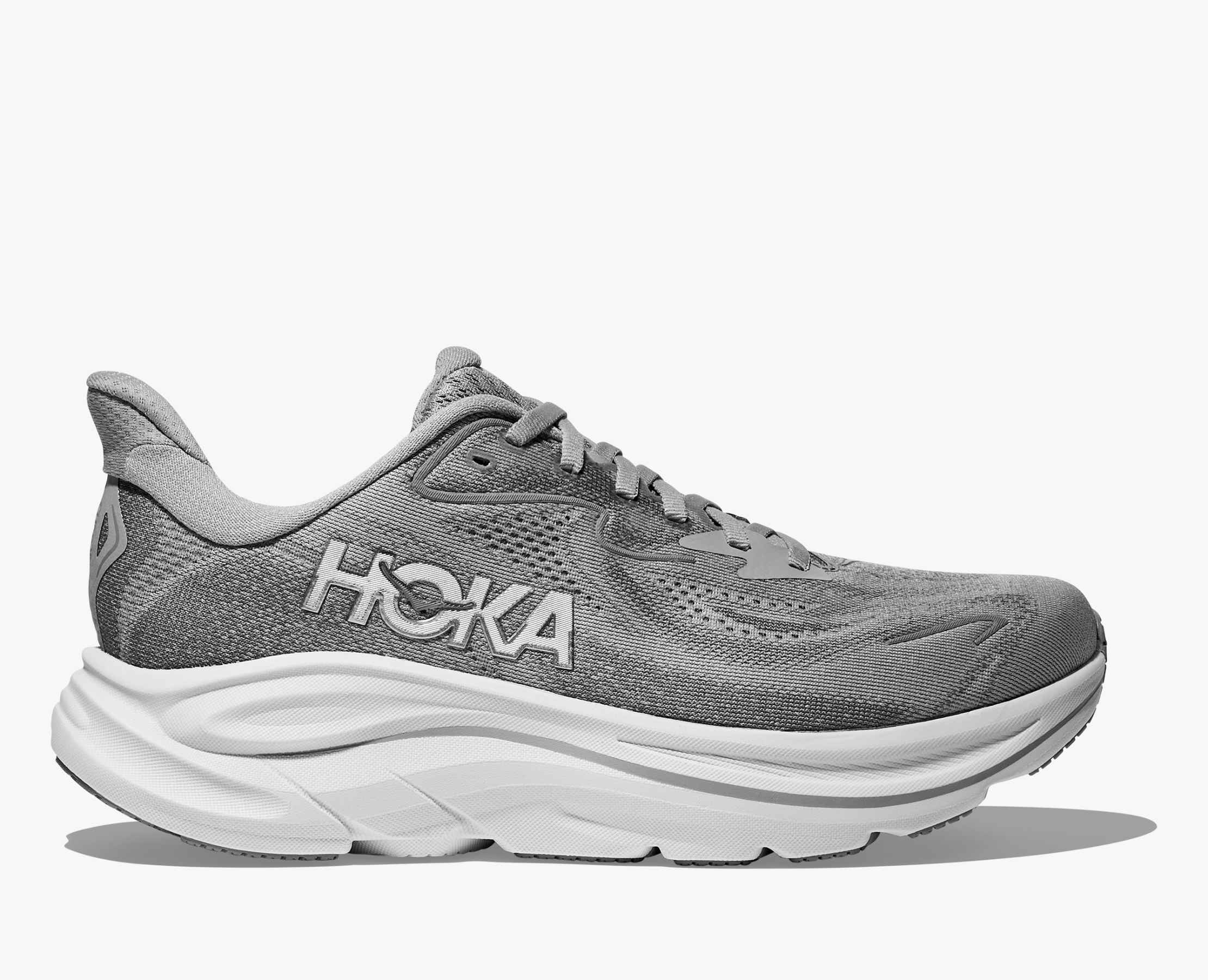 Hoka Women's Clifton 10 Stellar Grey Galactic Grey - Image 2