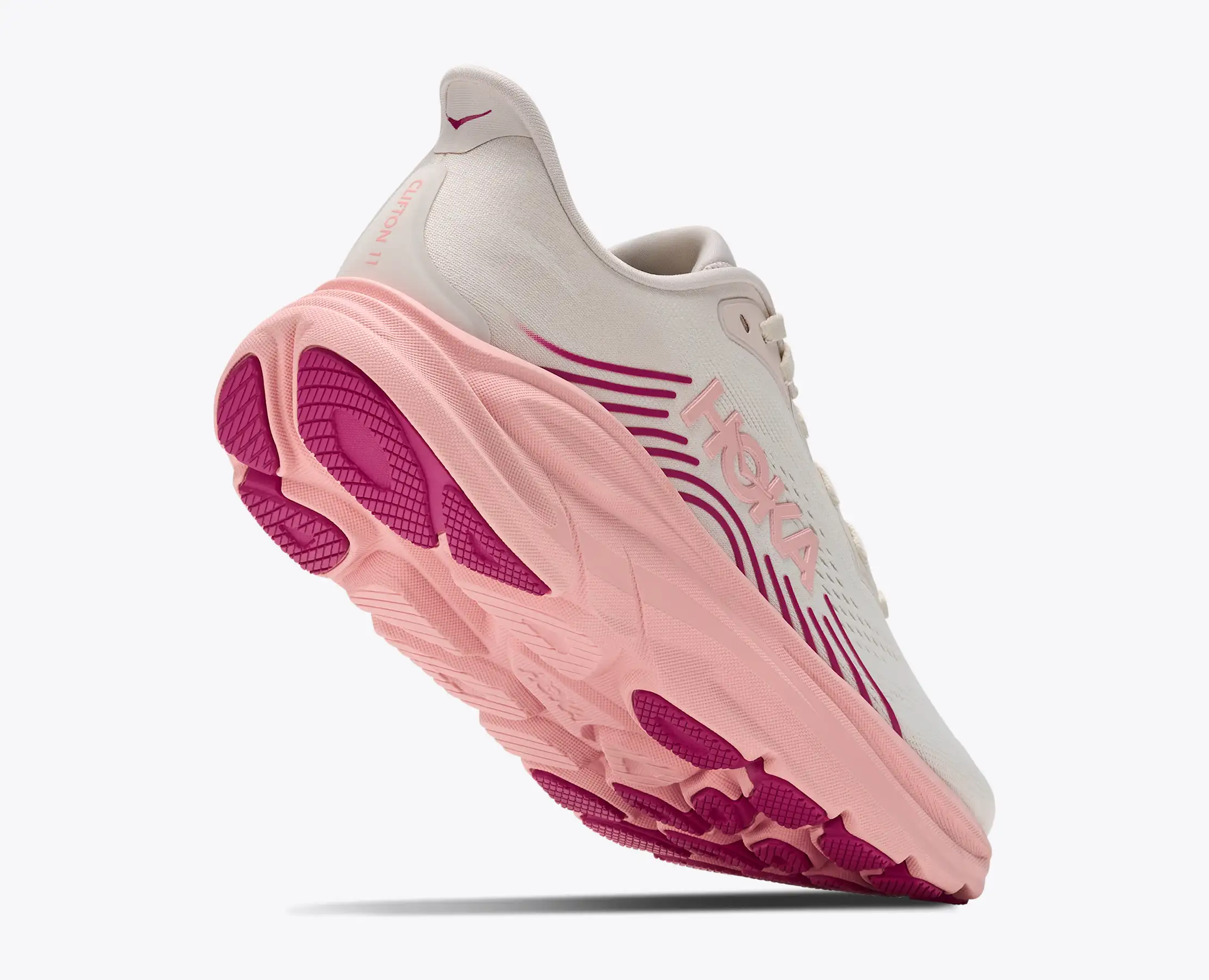 Hoka Women's Clifton 11 Rose Cream Dewy Pink