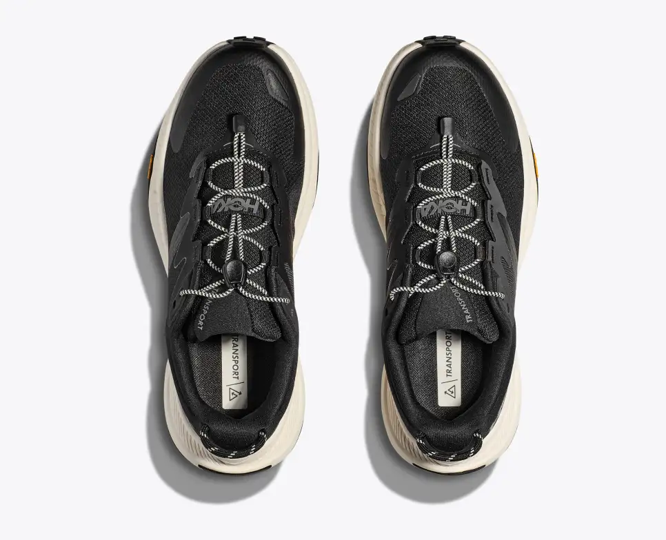 Hoka Women's Transport Black Alabaster - Image 3