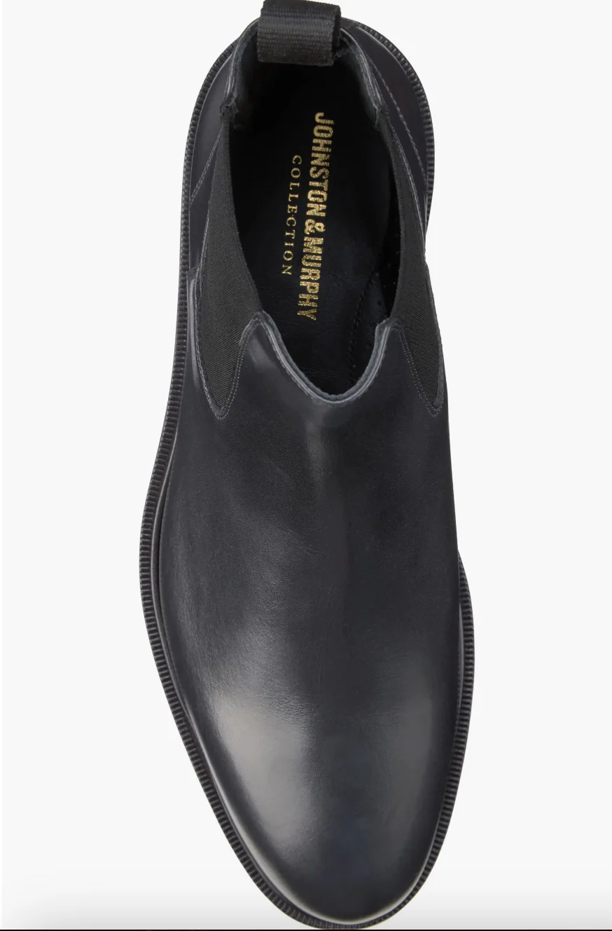 Johnston & Murphy Hartley Chelsea Black Italian Calfskin - Image 5
