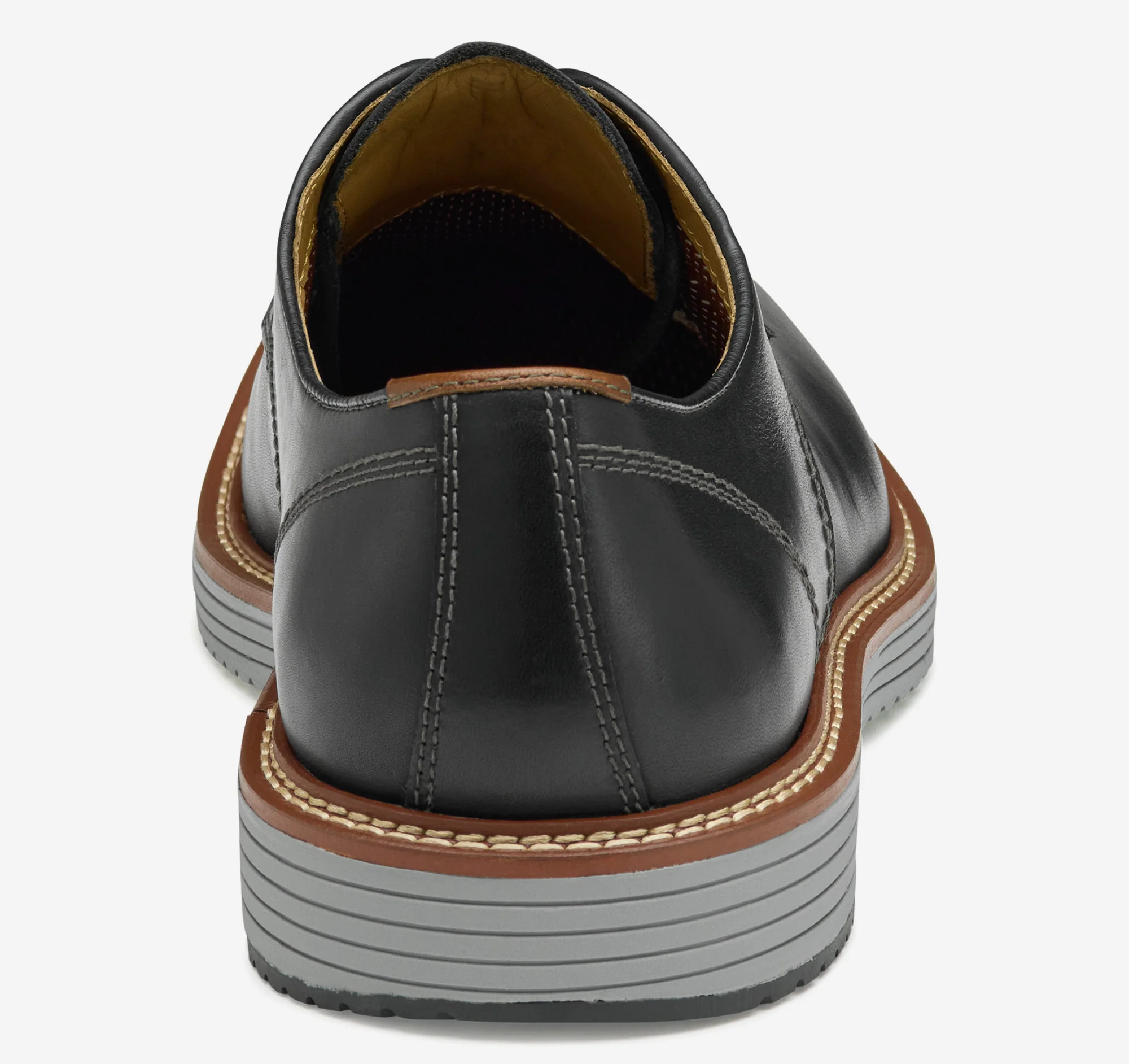 Johnston & Murphy Men’s Upton Plain Toe Black Full Grain - Image 3