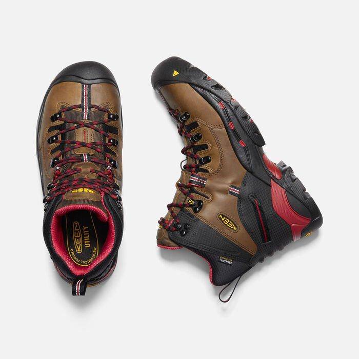 Keen Men's Pittsburgh 6" Boot (Steel Toe) Bison - Image 4