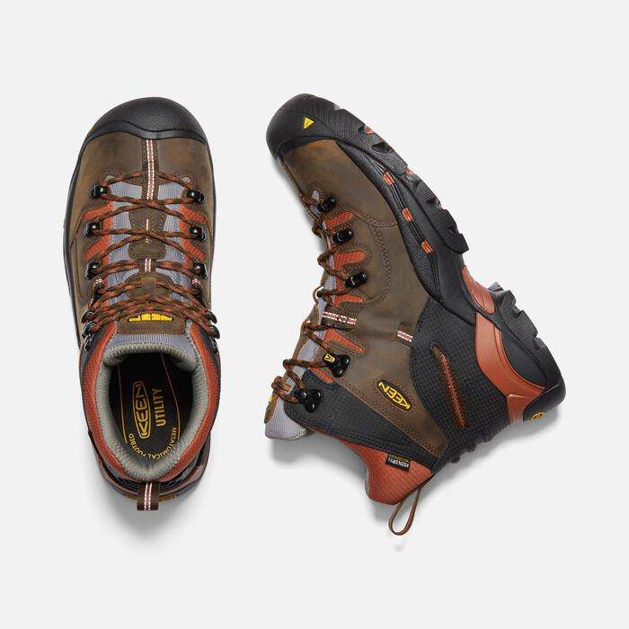 Keen Men's Pittsburgh Soft Toe 6"  Cascade Bombay Brown Work Boot - Image 2