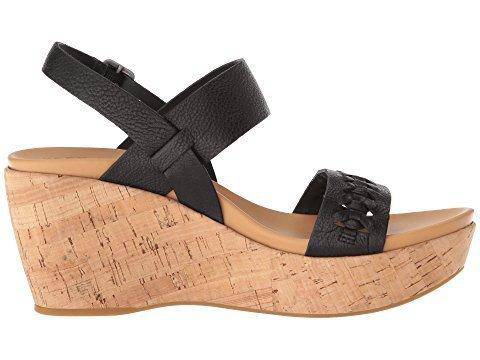 Kork Ease Women's Austin Braid Black Full Grain Wedge Sandal - Image 6