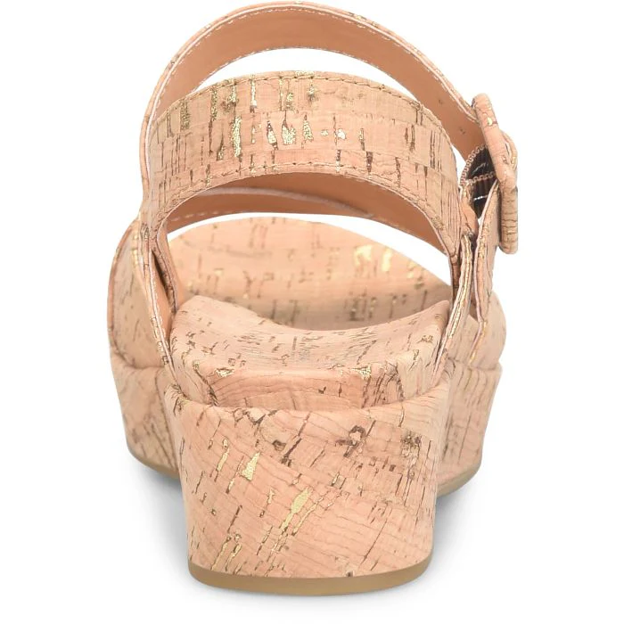 Kork Ease Women's Myrna 2.0 Gold Cork Wedge Sandal - Image 5