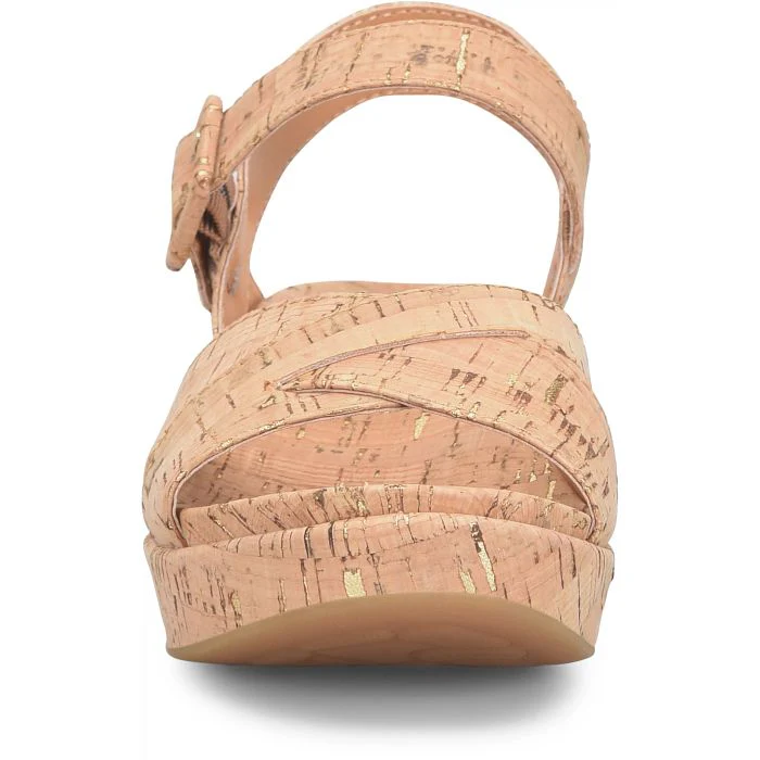 Kork Ease Women's Myrna 2.0 Gold Cork Wedge Sandal - Image 7
