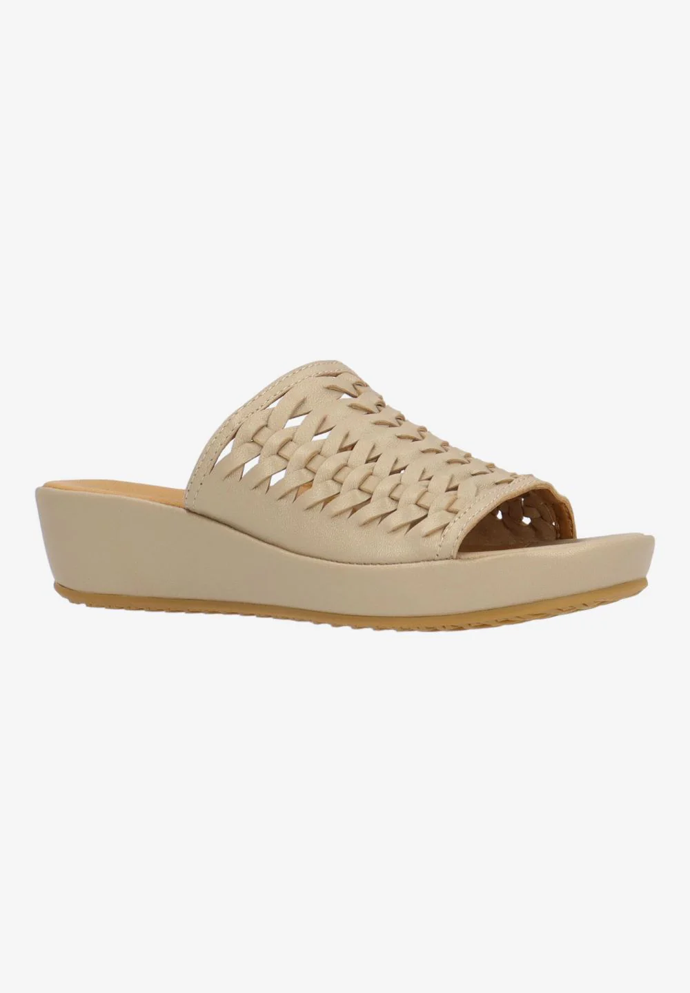 L'Amour Des Pieds Women's Cyra Platino Met Nappa