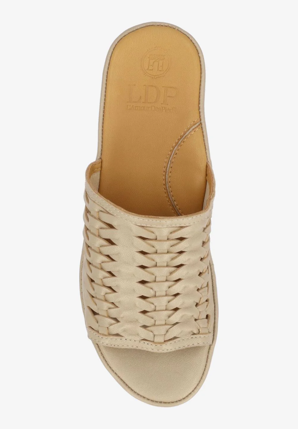 L'Amour Des Pieds Women's Cyra Platino Met Nappa - Image 4
