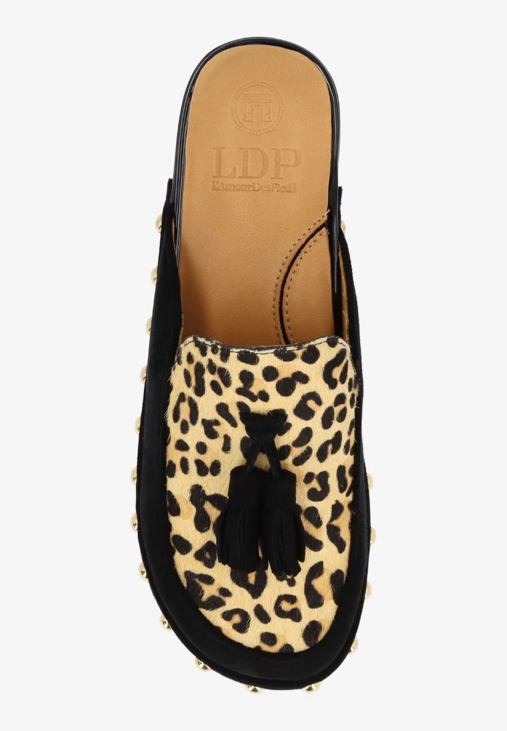 L'Amour Des Pieds Women's Gracen Black Brown Suede Hair On - Image 4