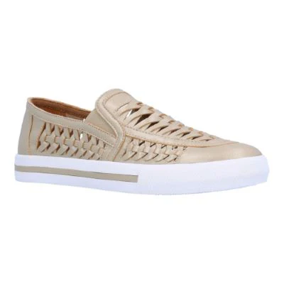 L'Amour Des Pieds Women's Karsha Platino Met Nappa