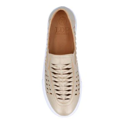 L'Amour Des Pieds Women's Karsha Platino Met Nappa - Image 6