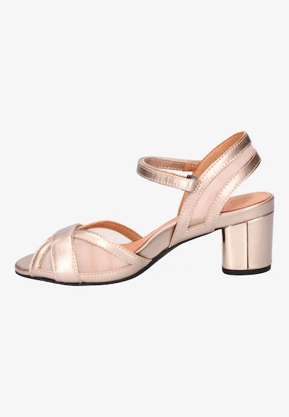 L'Amour Des Pieds Women's Mahiya Champagne Met Nappa - Image 3