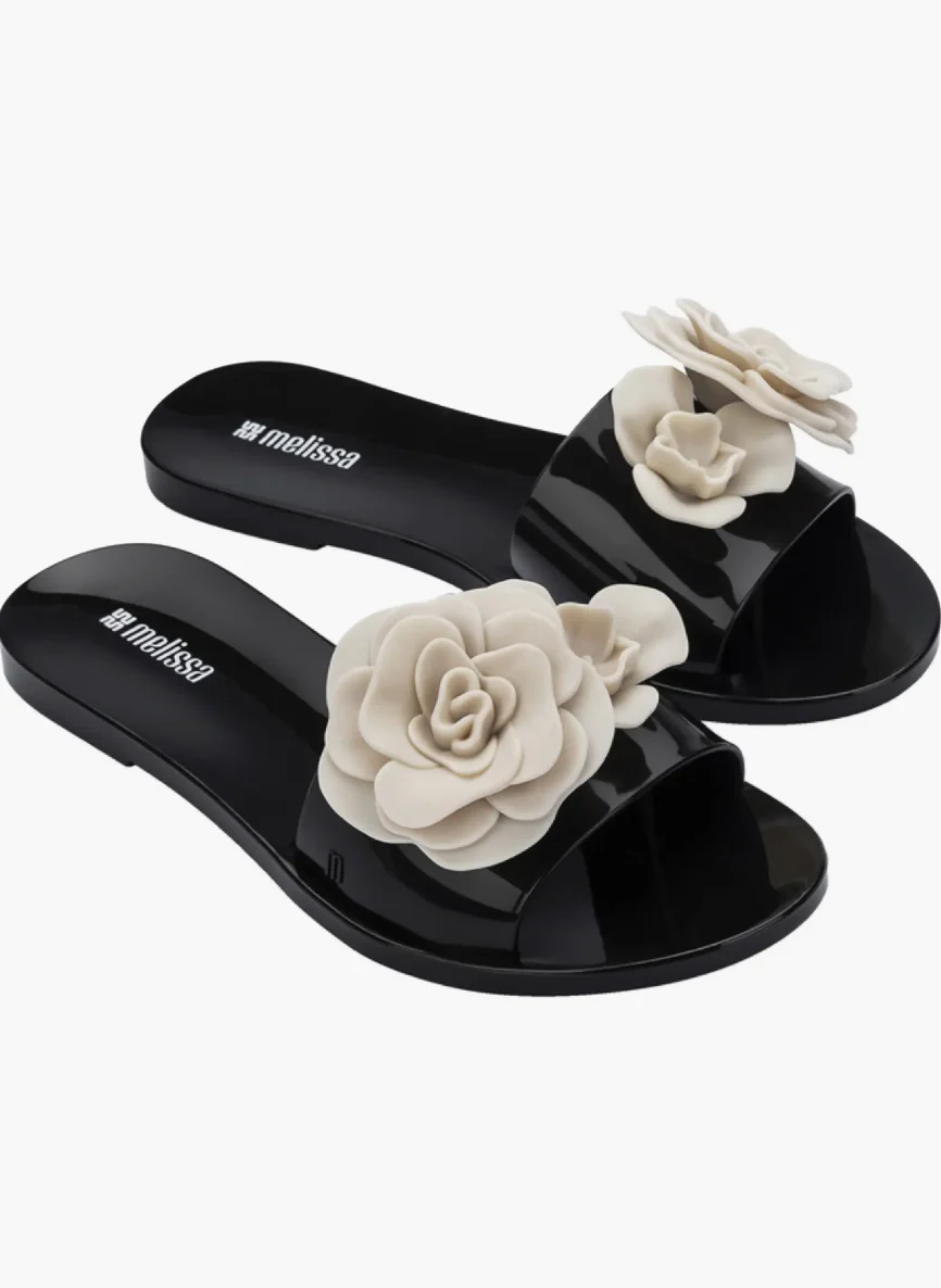 Melissa Women's Babe Petals Black Beige - Image 2