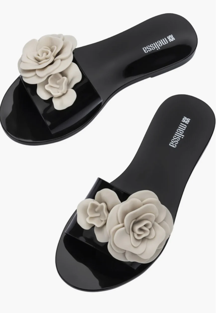 Melissa Women's Babe Petals Black Beige - Image 3