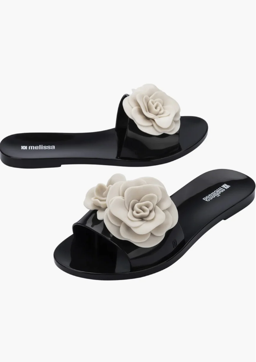 Melissa Women's Babe Petals Black Beige - Image 4