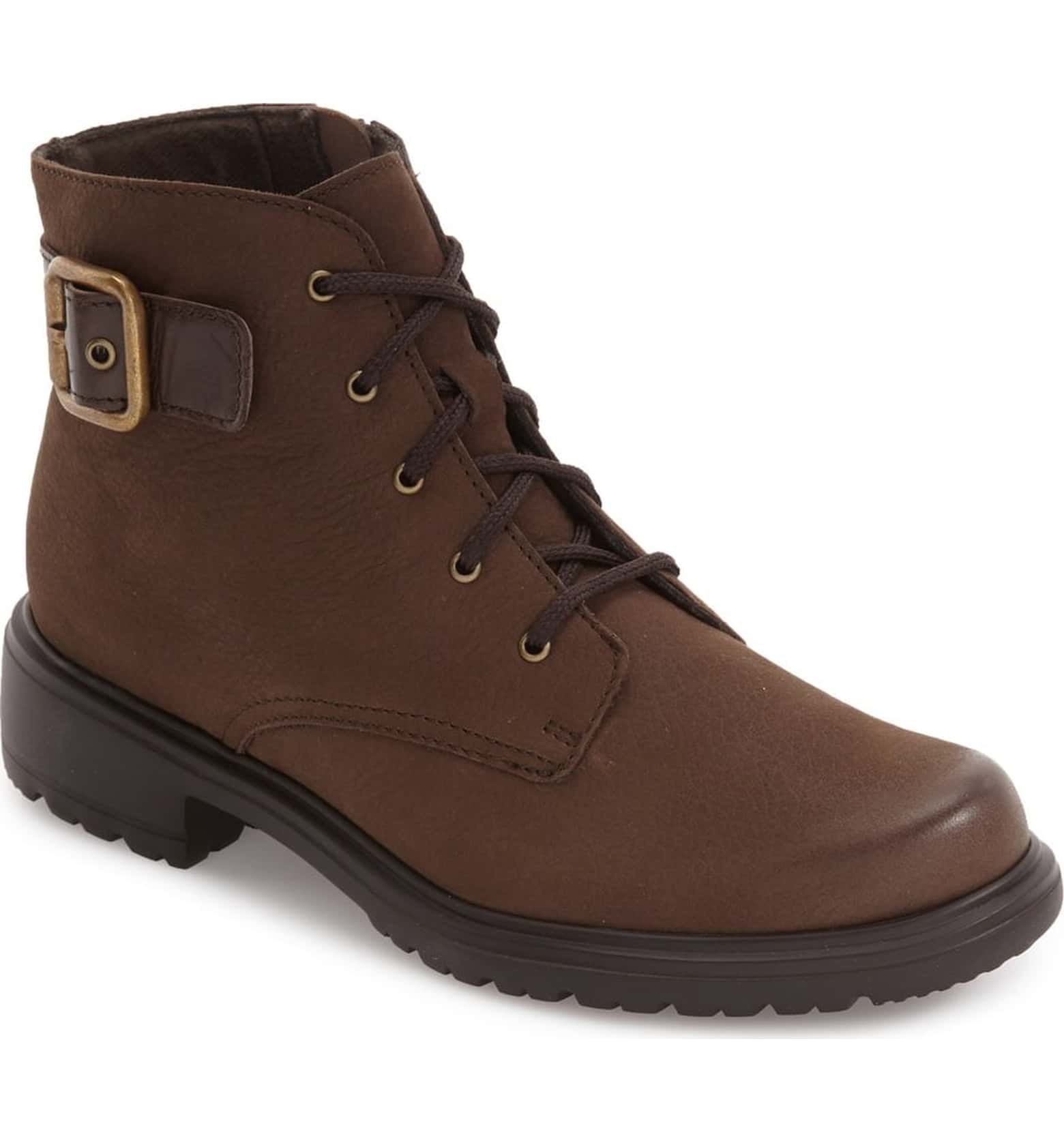 Munro Women's Bradley Brown Tumbled Nubuck Water Resistant Boot - Image 2