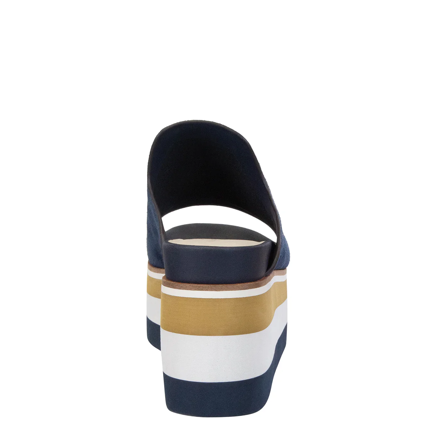 Naked Feet Women’s Flow Platform Sandal Navy - Image 5