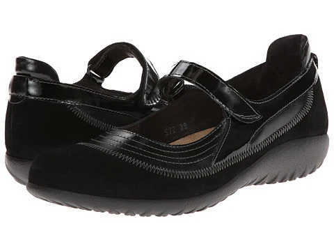 Naot Women's Kirei Black Madras Suede Mary Jane - Image 4