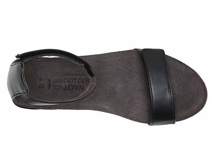 Naot Women's Mermaid Black Raven Leather Sandal - Image 6