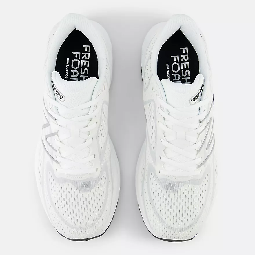 New Balance Men’s Fresh Foam X M880W13 White Granite Silver Metallic - Image 4