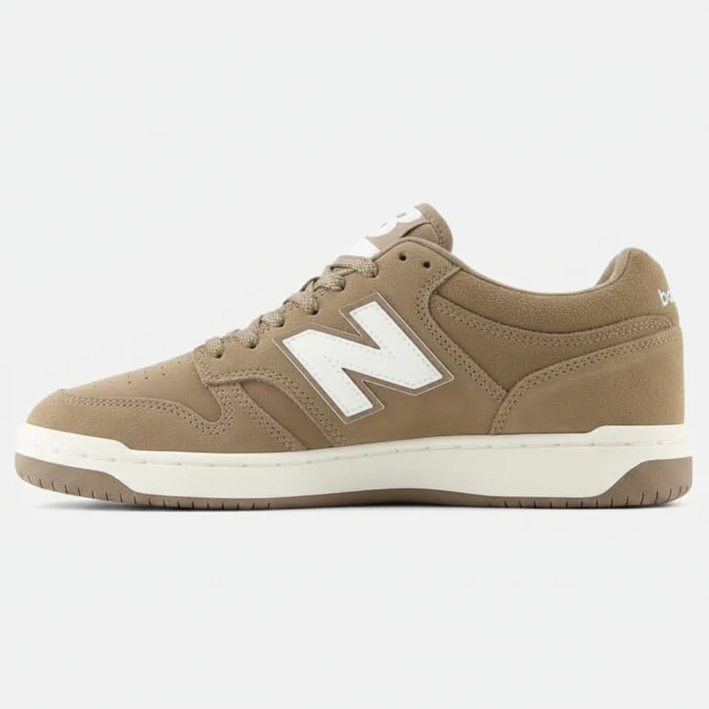 New Balance Men's BB480LDT Brown White - Image 3