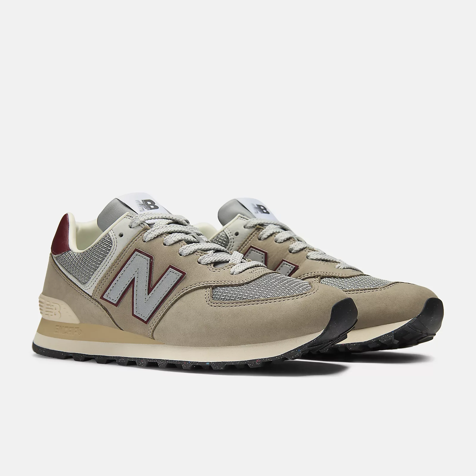 New Balance Unisex U574SKB Brown Red - Image 2