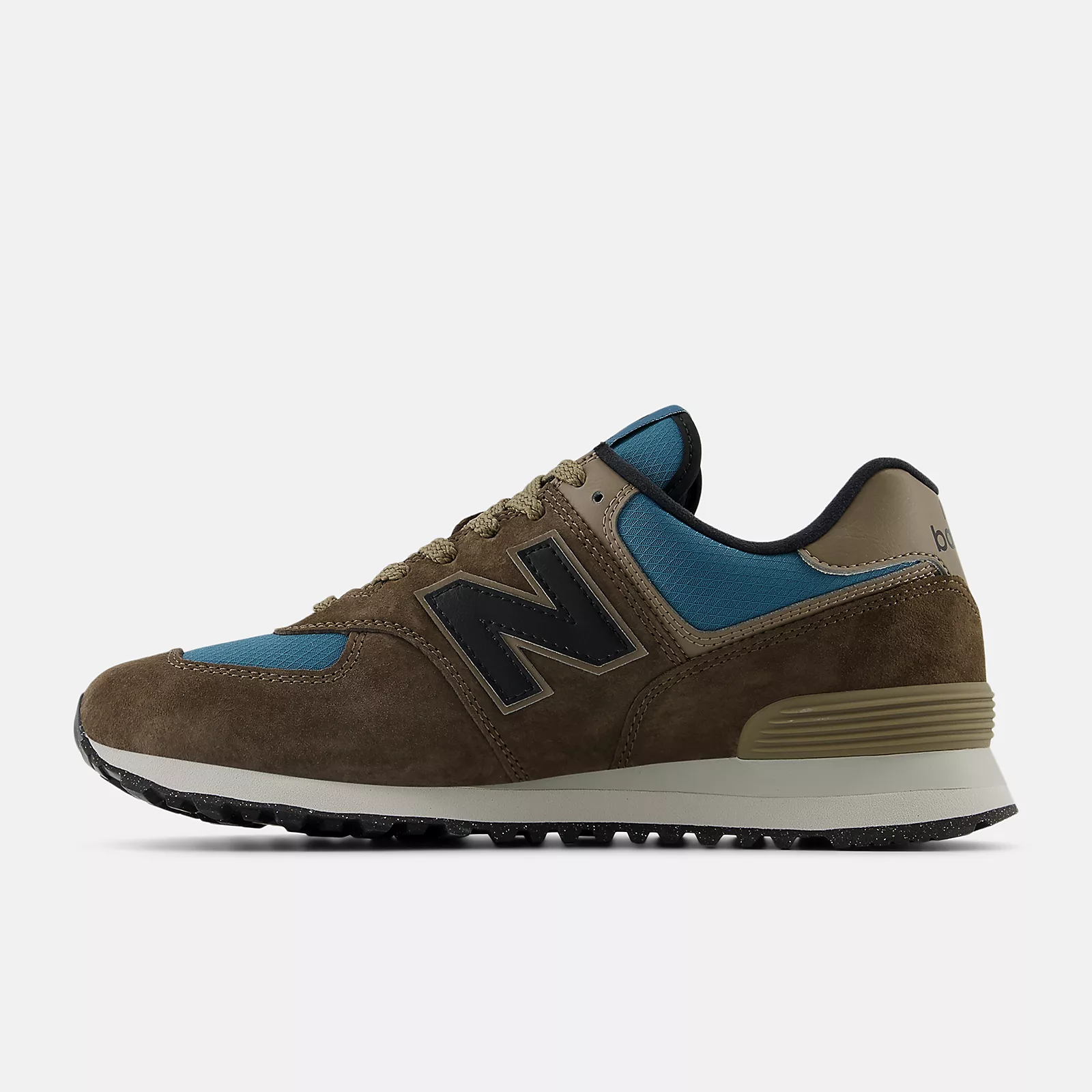 New Balance Unisex U574SOB Brown Blue - Image 3