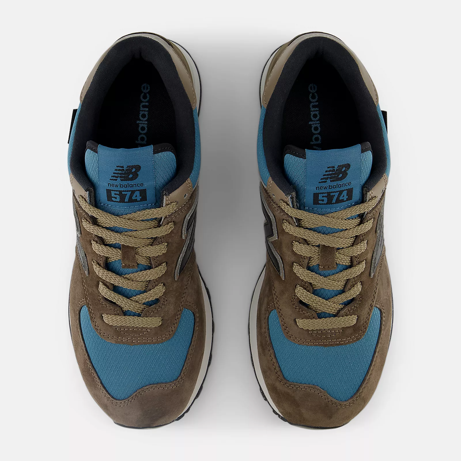 New Balance Unisex U574SOB Brown Blue - Image 4