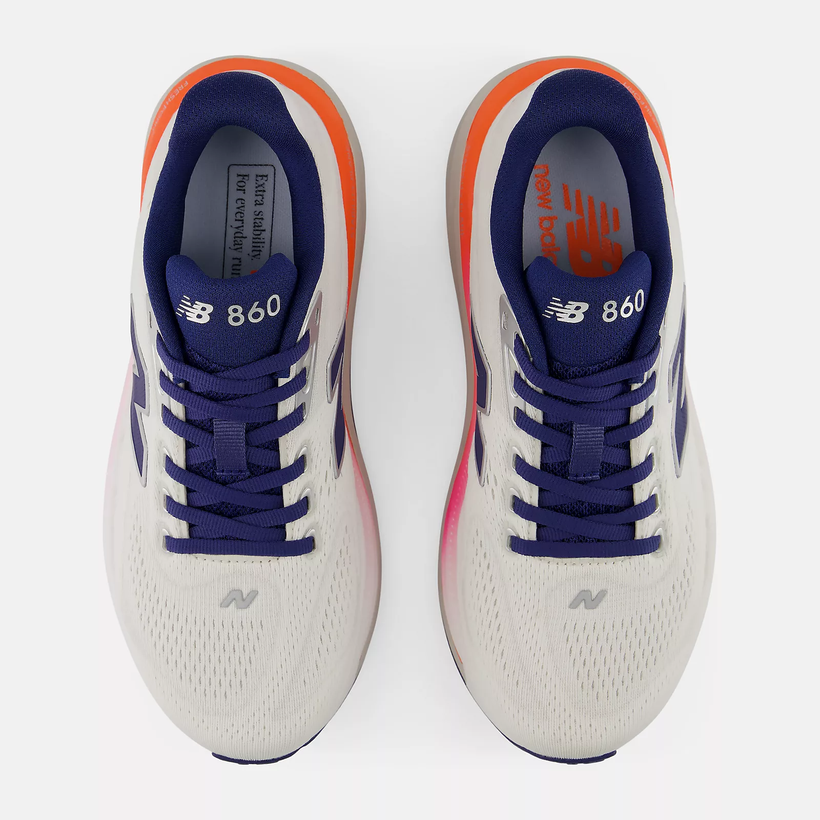 New Balance Women's Fresh Foam 860v15 X W8602JM White Blue - Image 4