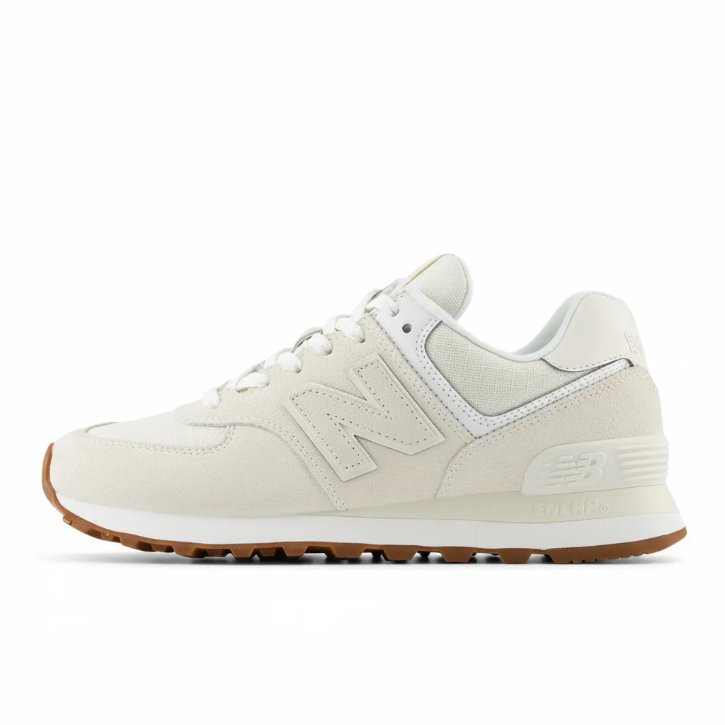 New Balance Women's WL574RBL Beige White - Image 4