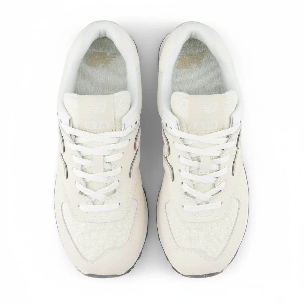 New Balance Women's WL574RBL Beige White - Image 6