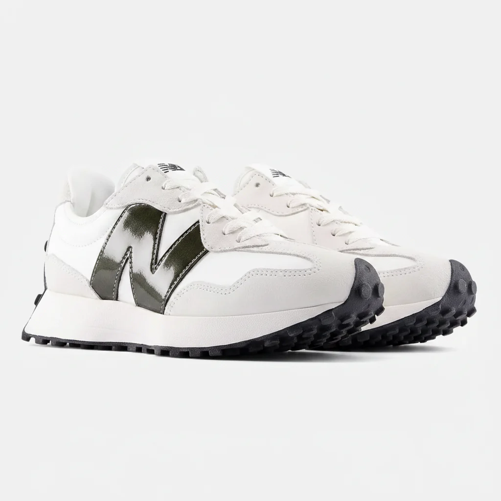 New Balance Women's WS327JWA White Green - Image 2
