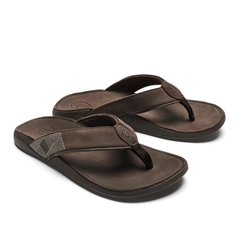 Olukai Menâs Tuahine Dark Wood Dark Wood