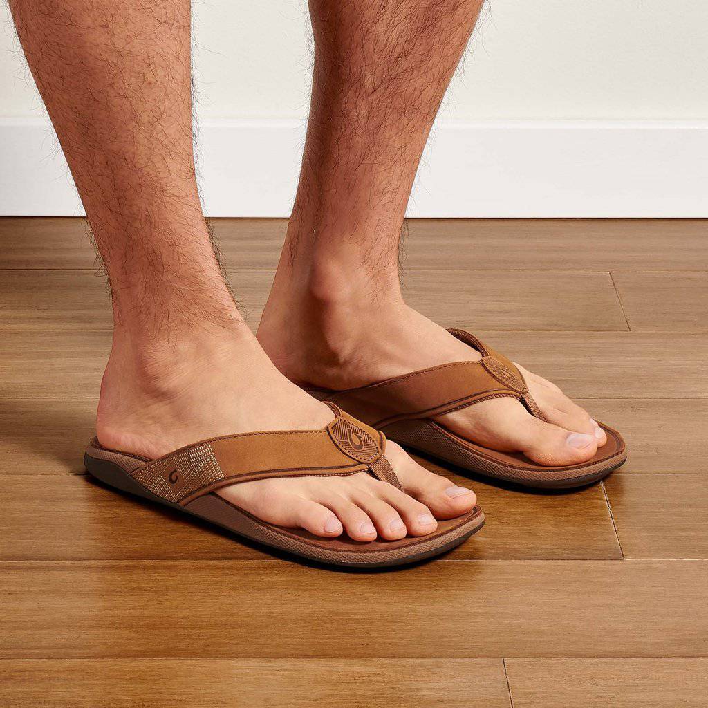 Olukai Men's Tuahine Toffee Toffee - Image 6
