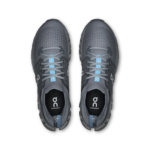 On Men's Cloudswift 4 Stone Asphalt - Image 4