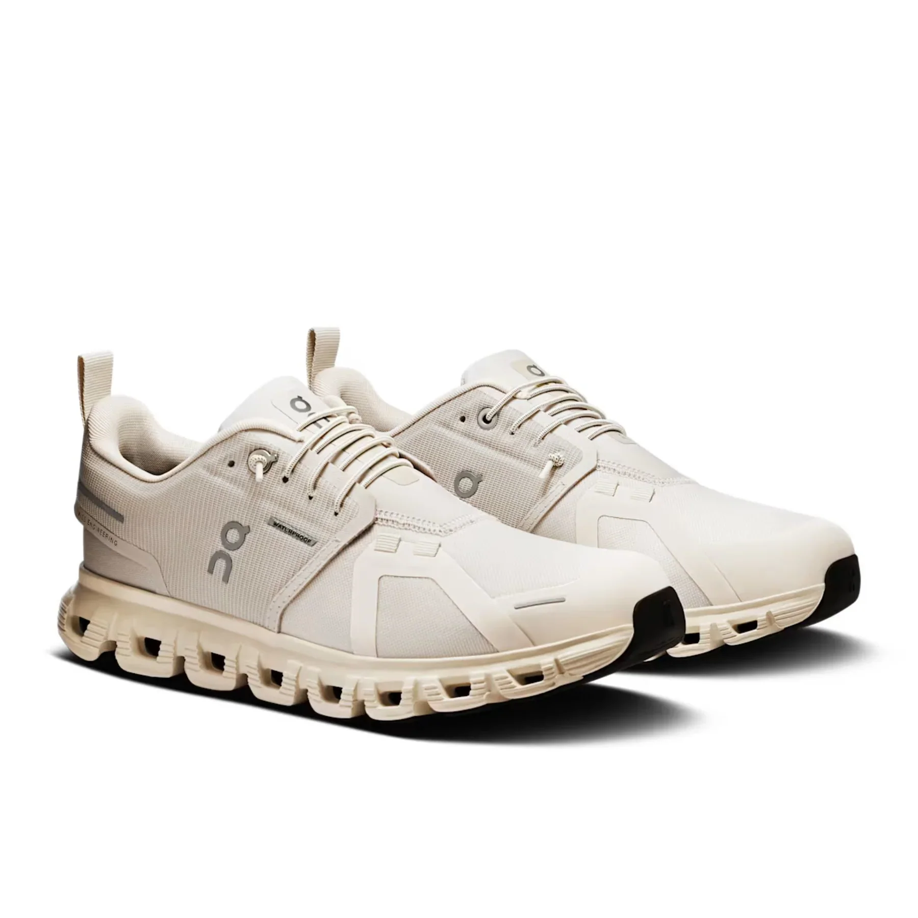 On Women's Cloud 6 Waterproof Pearl Cream - Image 2