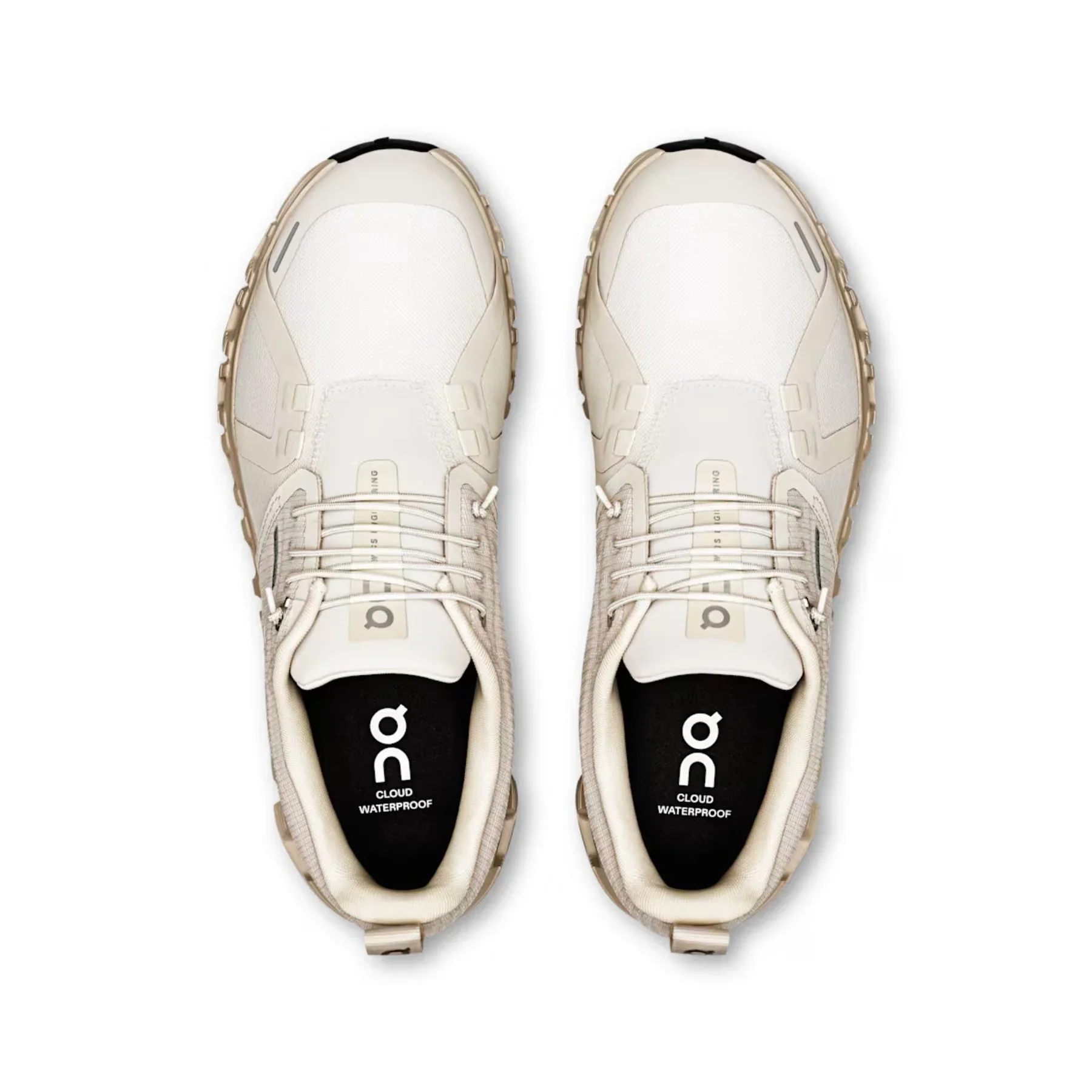 On Women's Cloud 6 Waterproof Pearl Cream - Image 4