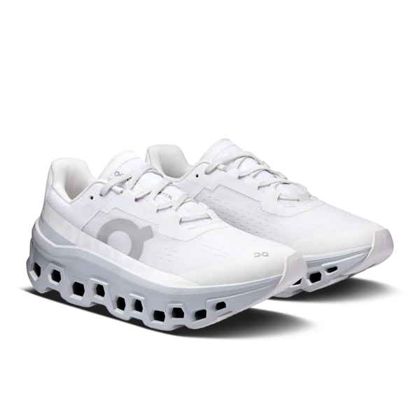 On Women's Cloudmonster White Glacier - Image 2