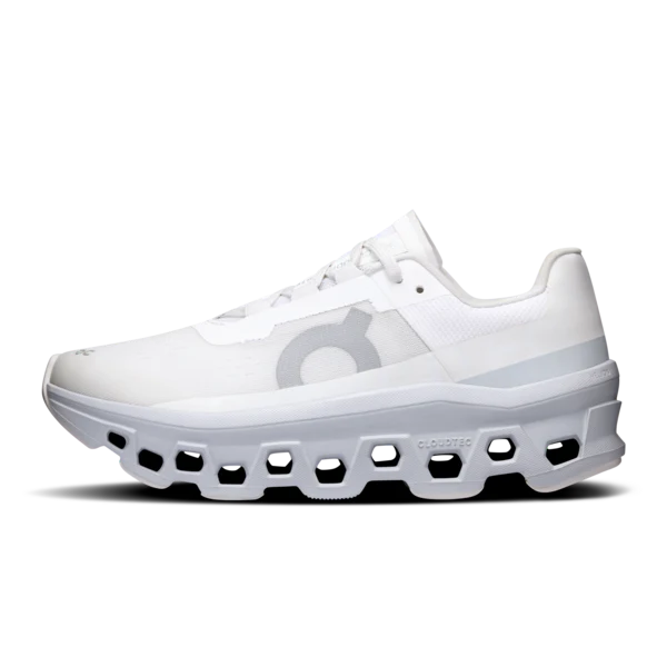 On Women's Cloudmonster White Glacier - Image 3