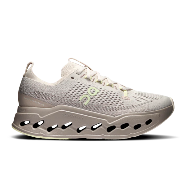 On Women's Cloudsurfer Max Pelican Limelight