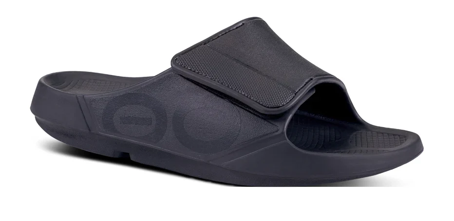 OOfos Unisex OOahh Sport Flex Matte Black