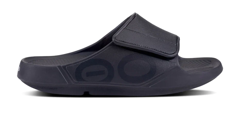 OOfos Unisex OOahh Sport Flex Matte Black - Image 2