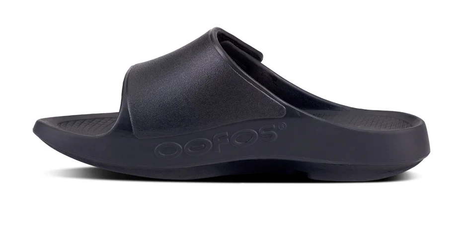 OOfos Unisex OOahh Sport Flex Matte Black - Image 4