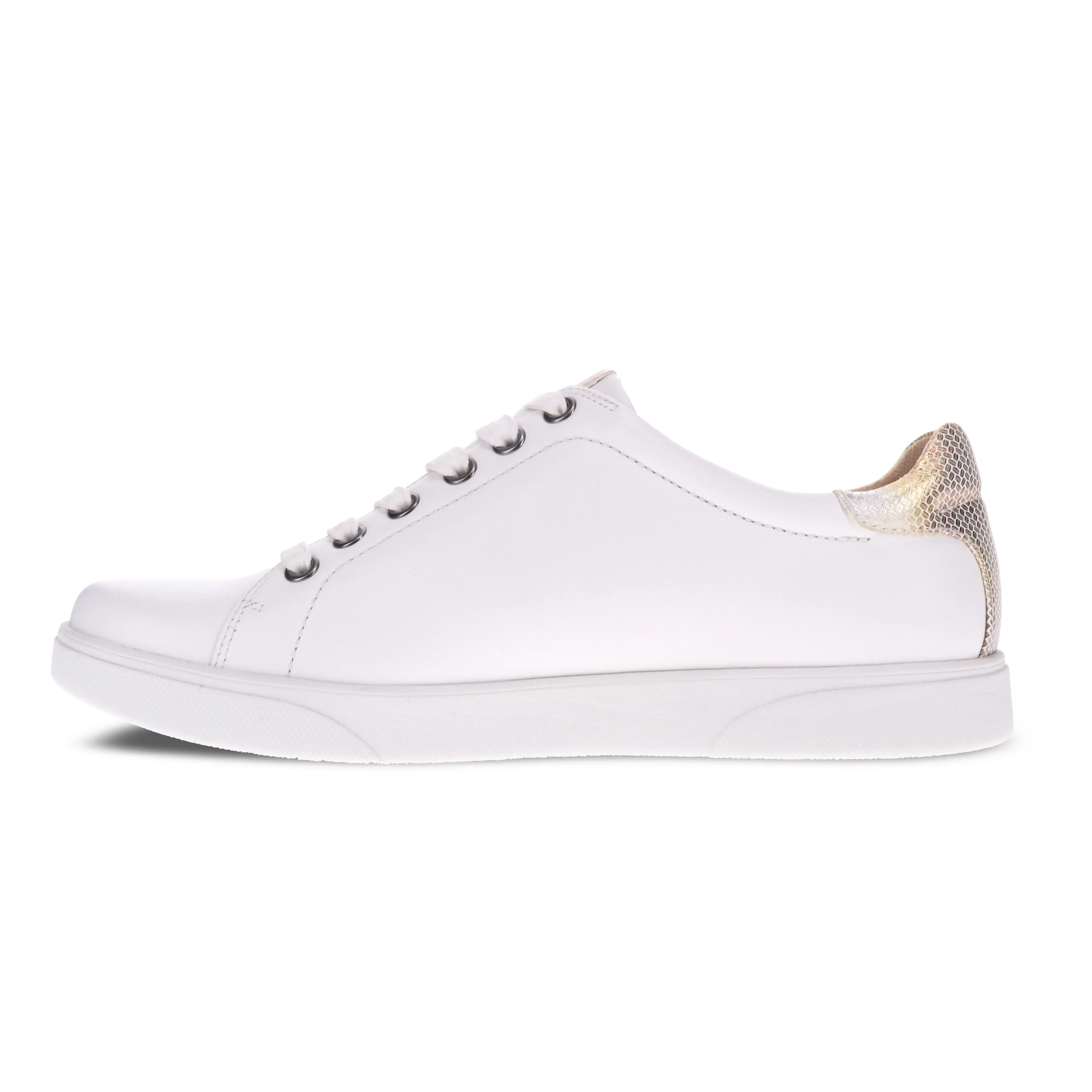 Revere Women’s Limoges Lace Up Sneaker Coconut Metallic Interest - Image 3