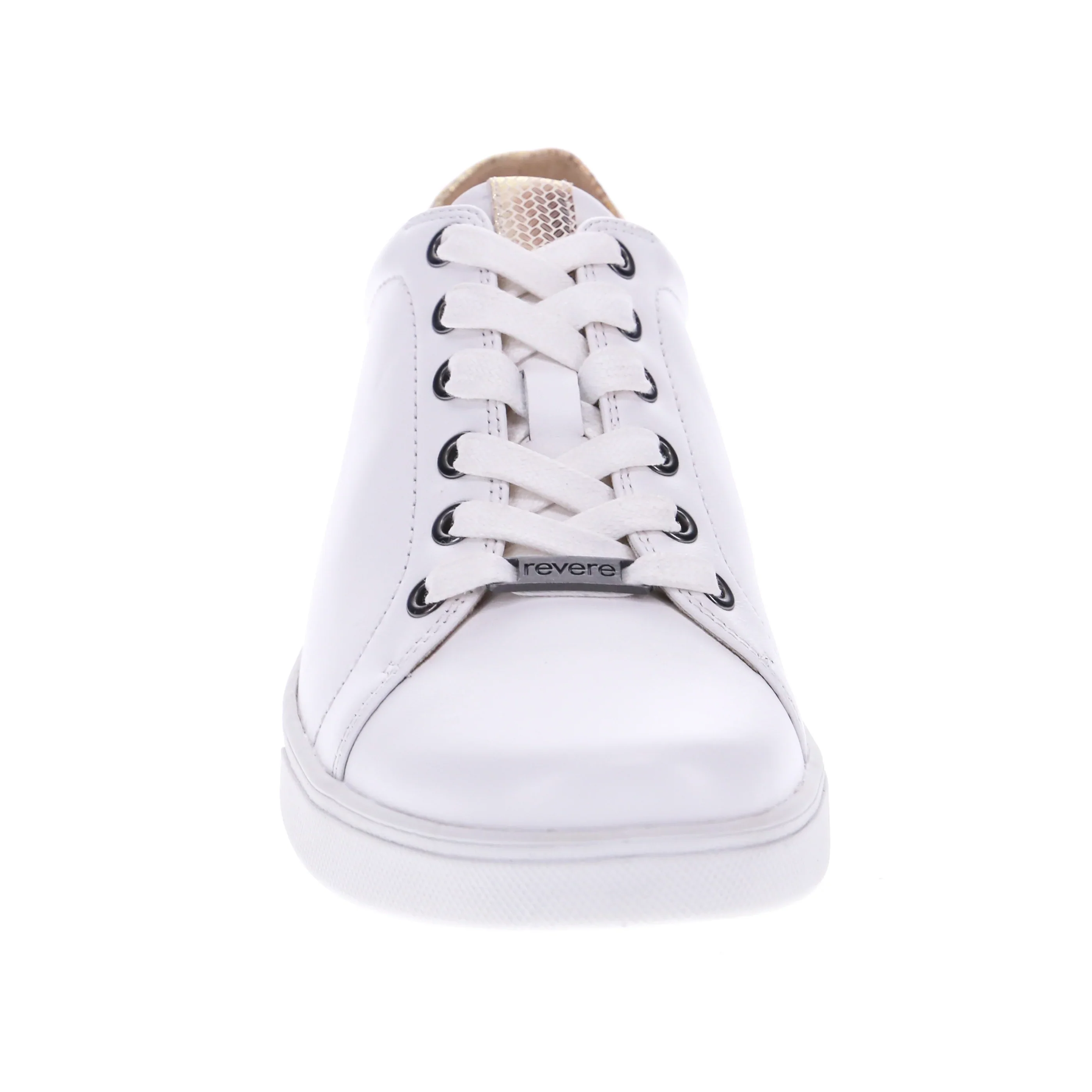 Revere Women’s Limoges Lace Up Sneaker Coconut Metallic Interest - Image 4