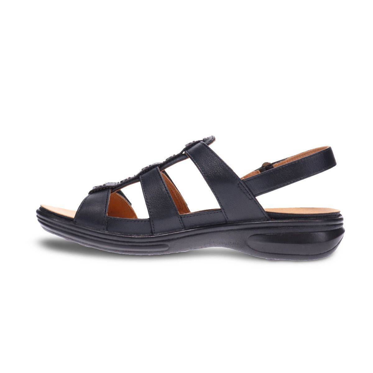Revere Women's Toledo Black French Sandal - Image 3