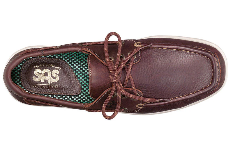 SAS Men's Decksider Lace Up Boat Shoe New Briar - Image 2